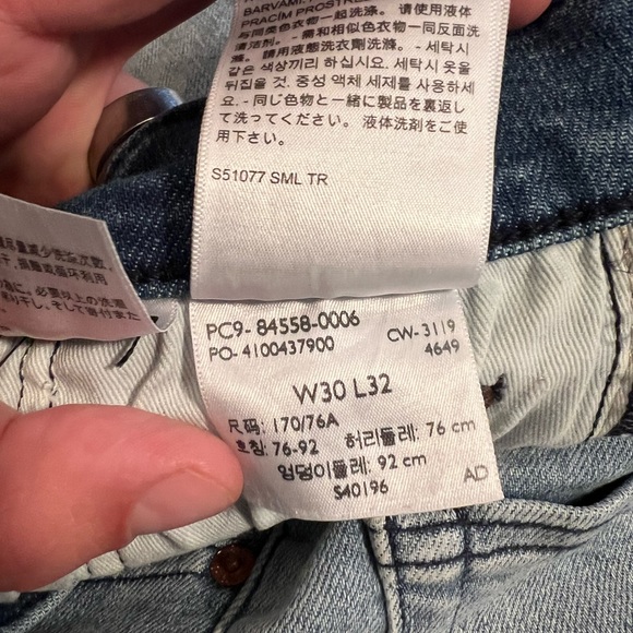 Levi’s Skinny Taper - 30X32 Distressed Light Blue Jeans - Picture 5 of 5